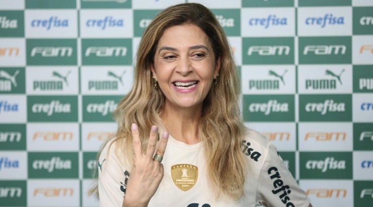 Leila Pereira, presidente do Palmeiras (Foto: Ettore Chiereguini/AGIF)