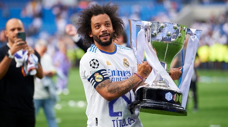 Marcelo venceu o 24º título com a camisa do Real Madrid (Foto: Getty Images)