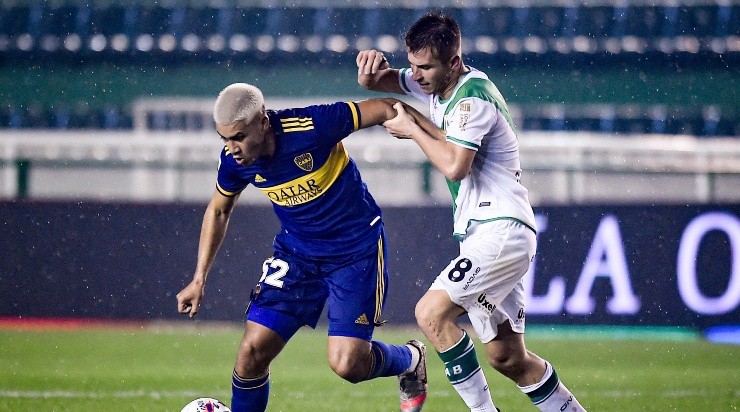 Galoppo, em campo pelo Banfield contra o Boca Juniors (Foto: Getty Images)