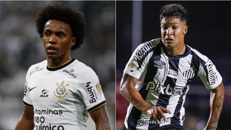 Corinthians e Santos se enfrentam na noite desta quarta-feira (Foto: Getty Images)