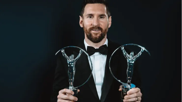 Lionel Messi jogador do PSG. (Photo by Alexander Scheuber/Getty Images for Laureus)
