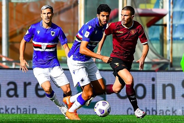 Kaique Rocha em ação pela Sampdoria