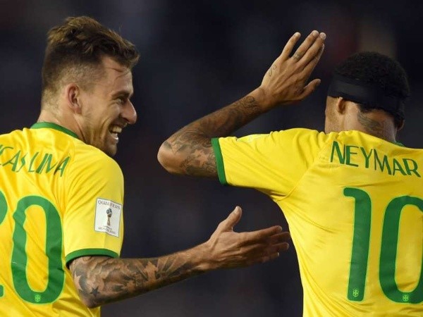 Lucas Lima e Neymar