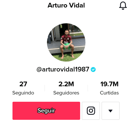 Arturo Vidal print Tik Tok