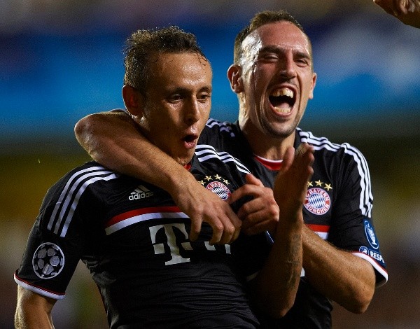 Rafinha e Ribéry juntos no Bayern